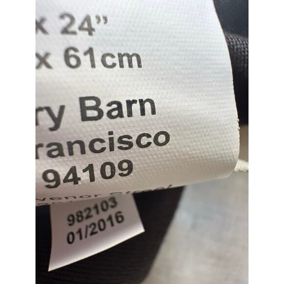 Pottery barn Lara Applique Embroidered Beaded decorative pillow cover 24x24" - Picture 11 of 13